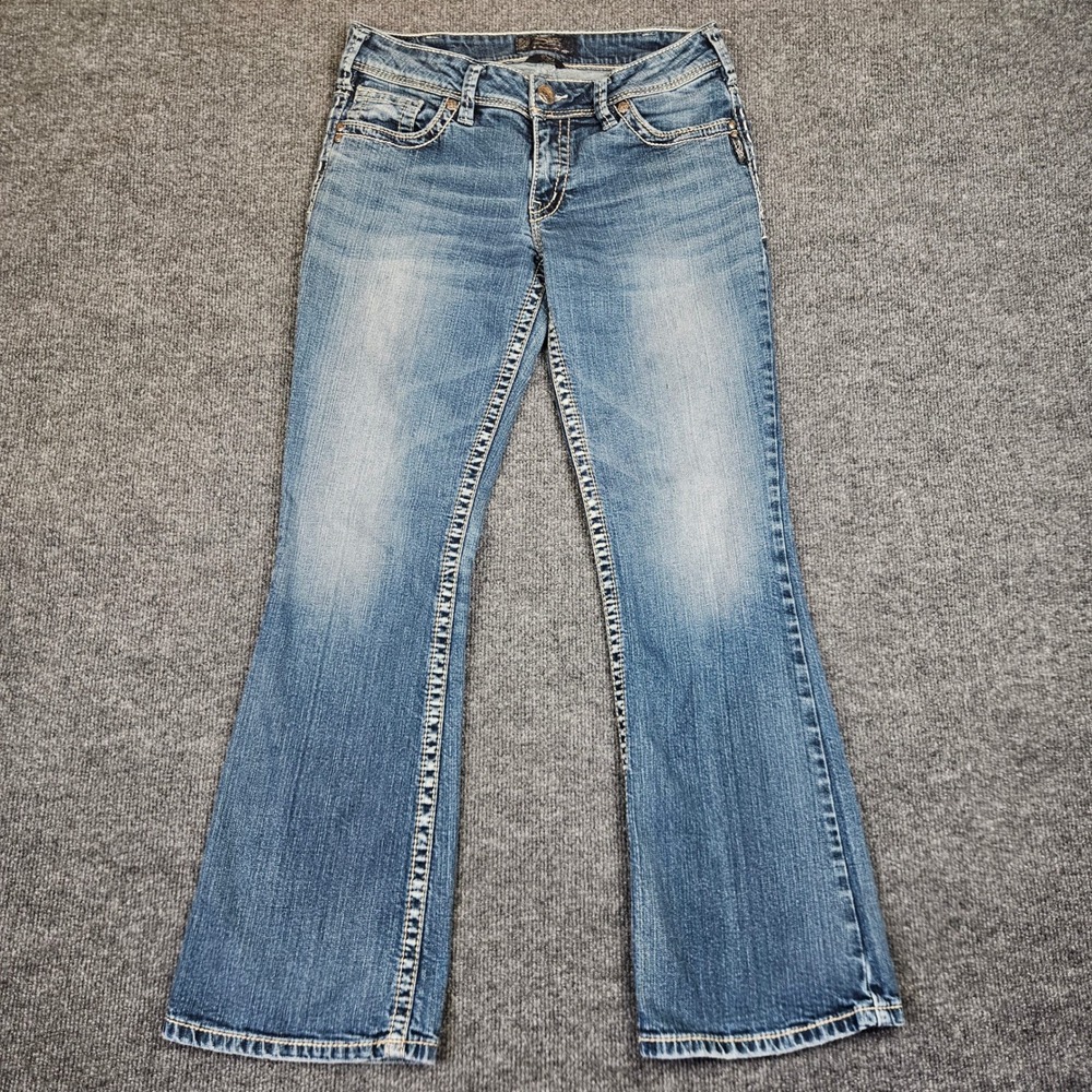 Silver Jeans Womens Light Blue Boot Cut Jeans